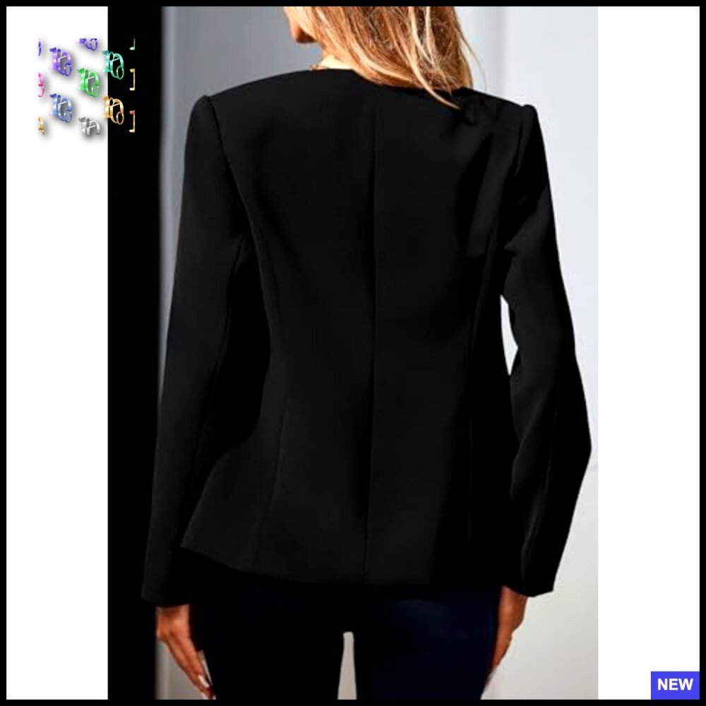 Fitted Blazer Lightweight Polyester Business Casu… - image 4